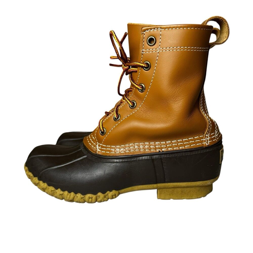 L.L. Bean 6" Bean Boots Duck Boots Leather Rubber Sole‎ | 6M Women’s Made In USA - Picture 5 of 10